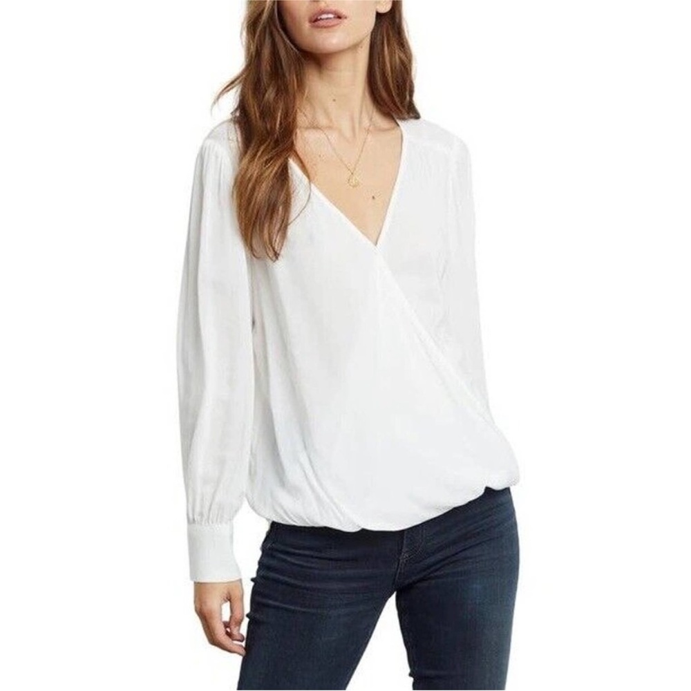 Rails Hillary Blouse in White Womens Size Large - Picture 2 of 7